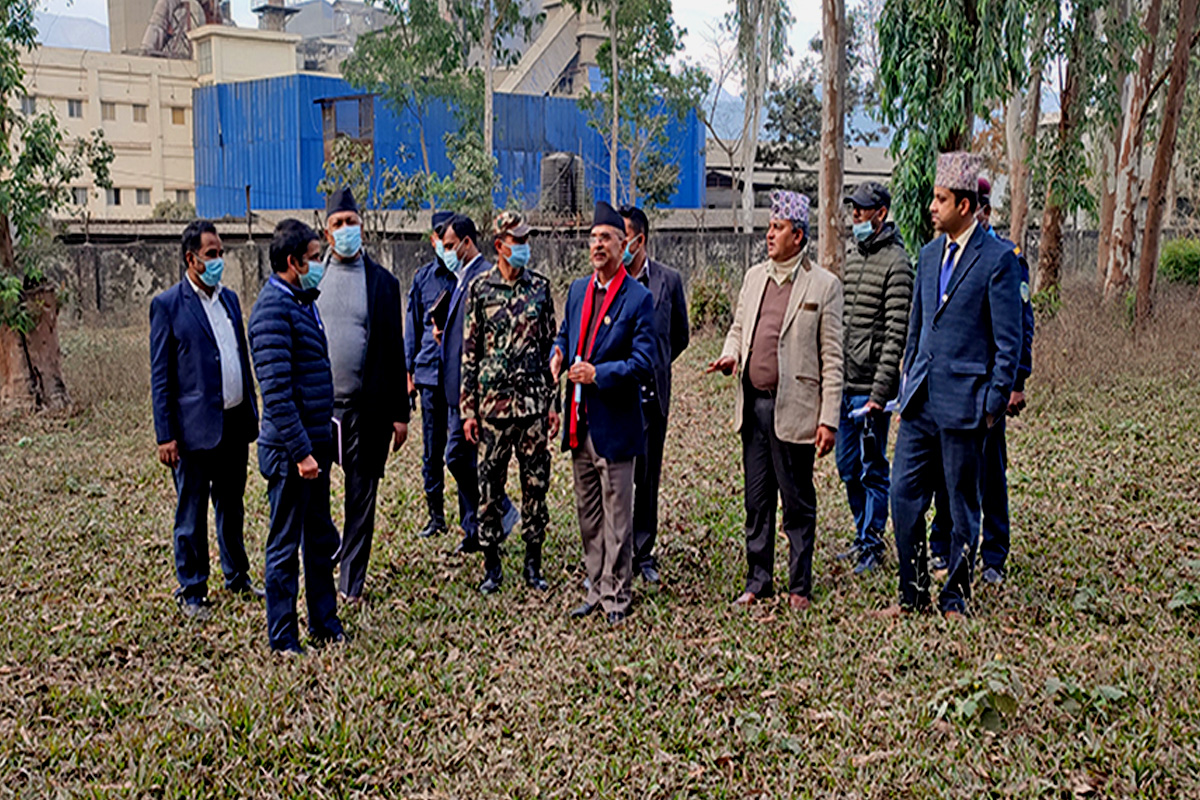 प्रदेश पूर्वाधार निर्माणका लागि स्थान छनोट गर्दै बागमती सरकार